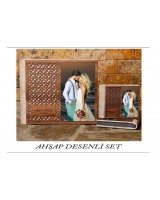 30x65 25x70 30x80 Ahşap Set Desenli